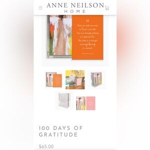 ✨LIKE NEW✨ Anne Neilson 100 Days of Gratitude